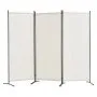 Biombo VEVOR de 3 paneles y mamparas plegables de privacidad, separador de tela para oficina, dormitorio, comedor y estudio, independiente, color blanco