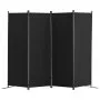 VEVOR Room Divider 4-Panel Folding Privacy Screen Fabric Partition Office Black