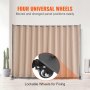 Room Divider Portable Panel Room Divider with Wheels Privacy Screen Brown