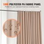 Room Divider Portable Panel Room Divider with Wheels Privacy Screen Brown