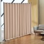 Biombo VEVOR, biombo portátil con ruedas y soporte para cortina, biombo independiente para oficina, dormitorio, comedor y estudio, color marrón