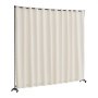 VEVOR Rumsavdelare, Bärbar Panel Rumsavdelare med Hjul Gardinavdelare Stativ, Fristående Rumsavdelare Insynsskydd för Kontor, Sovrum, Matsal, Arbetsrum, Beige