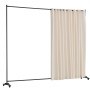 VEVOR Rumsavdelare, Bärbar Panel Rumsavdelare med Hjul Gardinavdelare Stativ, Fristående Rumsavdelare Insynsskydd för Kontor, Sovrum, Matsal, Arbetsrum, Beige