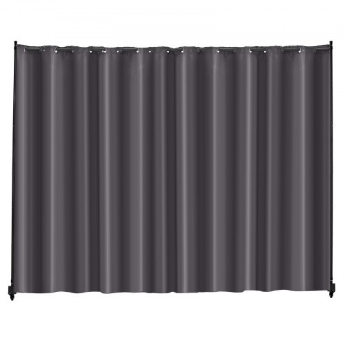 VEVOR Room Divider, Portable Panel Room Divider with Wheels Curtain Divider Stand, Freestanding Room Divider Privacy Screen for Office, Bedroom, Dining Room, Study