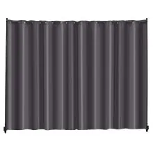 VEVOR Room Divider, Portable Panel Room Divider with Wheels Curtain Divider Stand, Freestanding Room Divider Privacy Screen for Office, Bedroom, Dining Room, Study