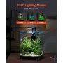 5 Gallon Fish Tank Aquarium Smart Square Clear Glass 3 Color Self Cleaning