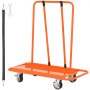 VEVOR Drywall Cart, 3000 LBS Panel Dolly Cart with 45.28" x 21.8" Deck and 5" Swivel Wheels, Heavy-Duty Drywall Sheet Cart, Handling Wall Panel, Sheetrock, Lumber, for Garage, Home, Warehouse