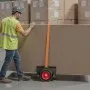 VEVOR Panel Dolly, 453.6 kg Load Capacity, Drywall Mover with 25 cm Rubber Wheels Fits Different Terrain, Adjustable Clamp Panel Cart for Steel Panels, Mattress, Doors and Drywall Sheet, Black