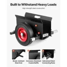 VEVOR Panel Dolly, 1000 lbs Load Capacity, Drywall Mover with 10 Inch Rubber Wheels Fits Different Terrain, Adjustable Clamp Panel Cart for Steel Panels, Mattress, Doors and Drywall Sheet, Black