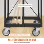 VEVOR Drywall Cart, 1500 LBS Panel Dolly Cart with 36.02" x 24.02" Deck and 5" Swivel Wheels, Heavy-Duty Drywall Sheet Cart, Handling Wall Panel, Sheetrock, Lumber, for Garage, Home, Warehouse