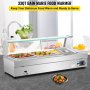 Stainless Steel Bain Marie Electric Wet Heat Food Warmer Commercial 3 Pots