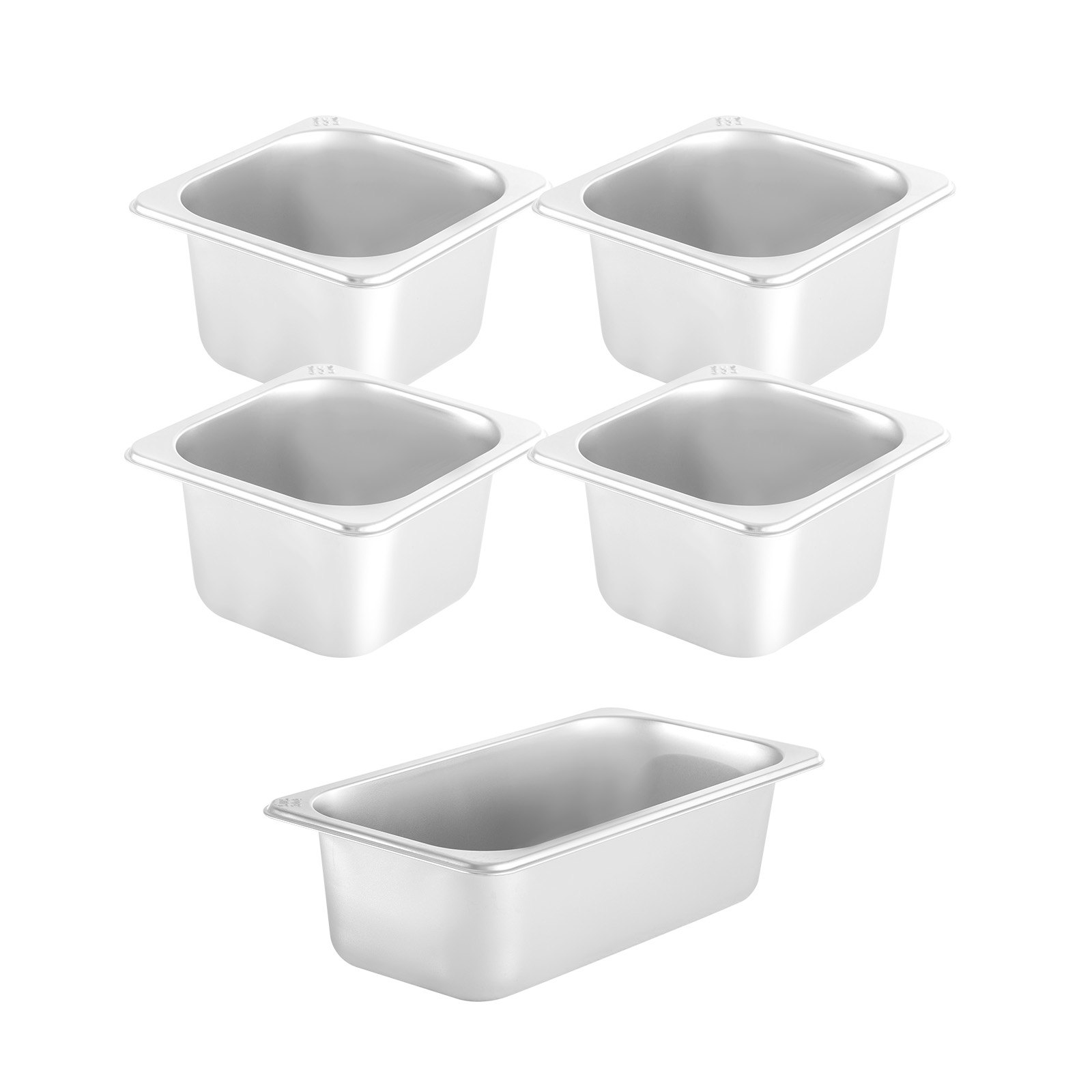 VEVOR Refrigerated Condiment Prep Station, 40-Inch, 7.8Qt Sandwich Prep Table with 1 1/3 Pan & 4 1/6 Pans, 150W Salad Bar with 304 Stainless Body Tempered Glass Shield Digital Temp Display Auto Defros