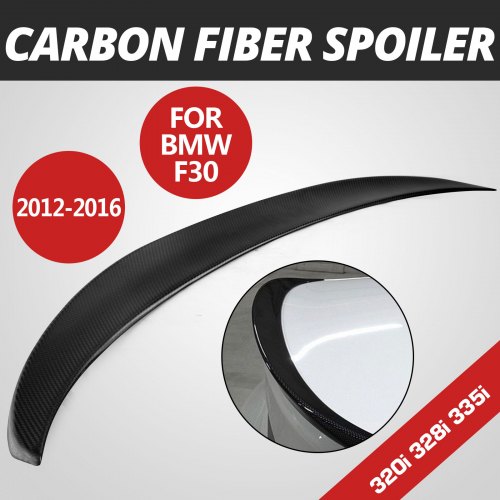 VEVOR Carbon Fiber Rear Trunk Lip Spoiler Waterproof Carbon Fiber Rear High Performance Rear Wing Spoiler (for BMW)