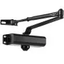 VEVOR Door Closer, Automatic Door Closer Commercial or Residential Use for Door Weights 100 Lbs, Adjustable Size Hydraulic Buffer Door Closers Heavy Duty Cast Aluminum Body, Easy Install, Black