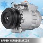 New AC Compressor Fits: 2004 - 2006 BMW X5 4.4L DOHC Replaces Calsonic CSV717