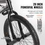 Vélo BMX VEVOR 20 pouces Vélo Freestyle Hommes Enfants Vélo BMX Cadre en acier Hi-Ten