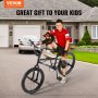 VEVOR 20-Inch BMX Bike Freestyle Bike Men Kids BMX Bicycle Hi-Ten Steel Frame