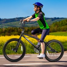 VEVOR Bicicletă BMX de 20 inci Bicicletă Freestyle Bărbați Copii Bicicletă BMX Hi-Ten Cadru de oțel