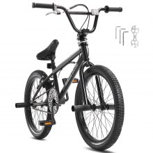 VEVOR 20-Inch BMX Bike Freestyle Bike Men Kids BMX Bicycle Hi-Ten Steel Frame