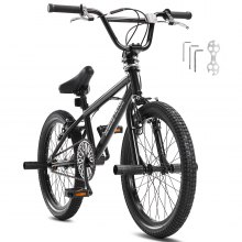 VEVOR Bicicletă BMX de 20 inci Bicicletă Freestyle Bărbați Copii Bicicletă BMX Hi-Ten Cadru de oțel