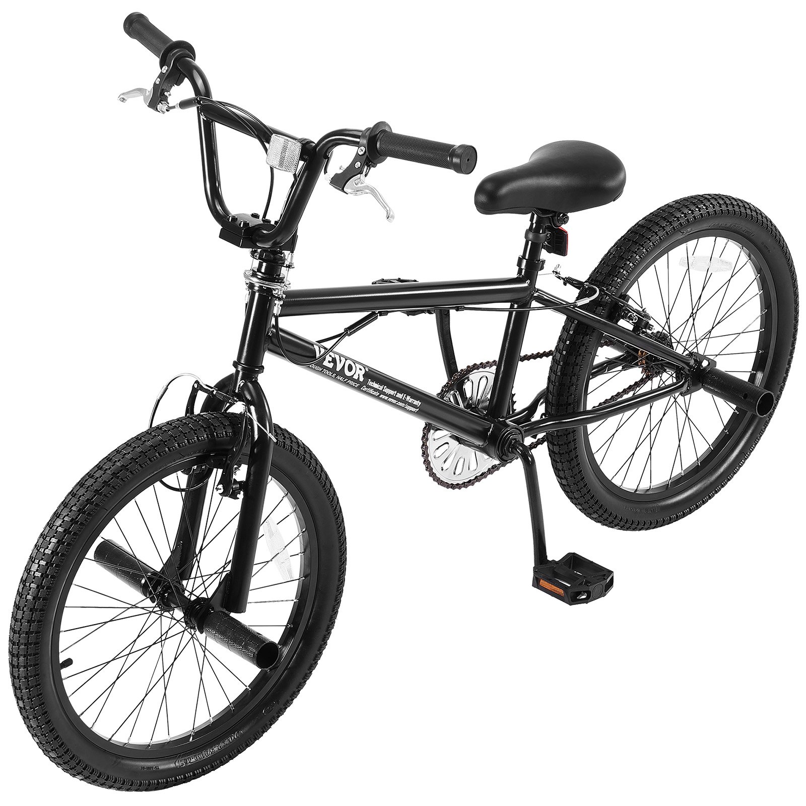 VEVOR BMX Bike, 20-Inch Wheel Freestyle Bike, BMX Race Bike with 360° Rotor and 4 Pegs, Beginner-Level BMX to Advanced Riders, BMX Bicycles for Teen Adult Men Women, Durable Hi-Ten Steel Frame