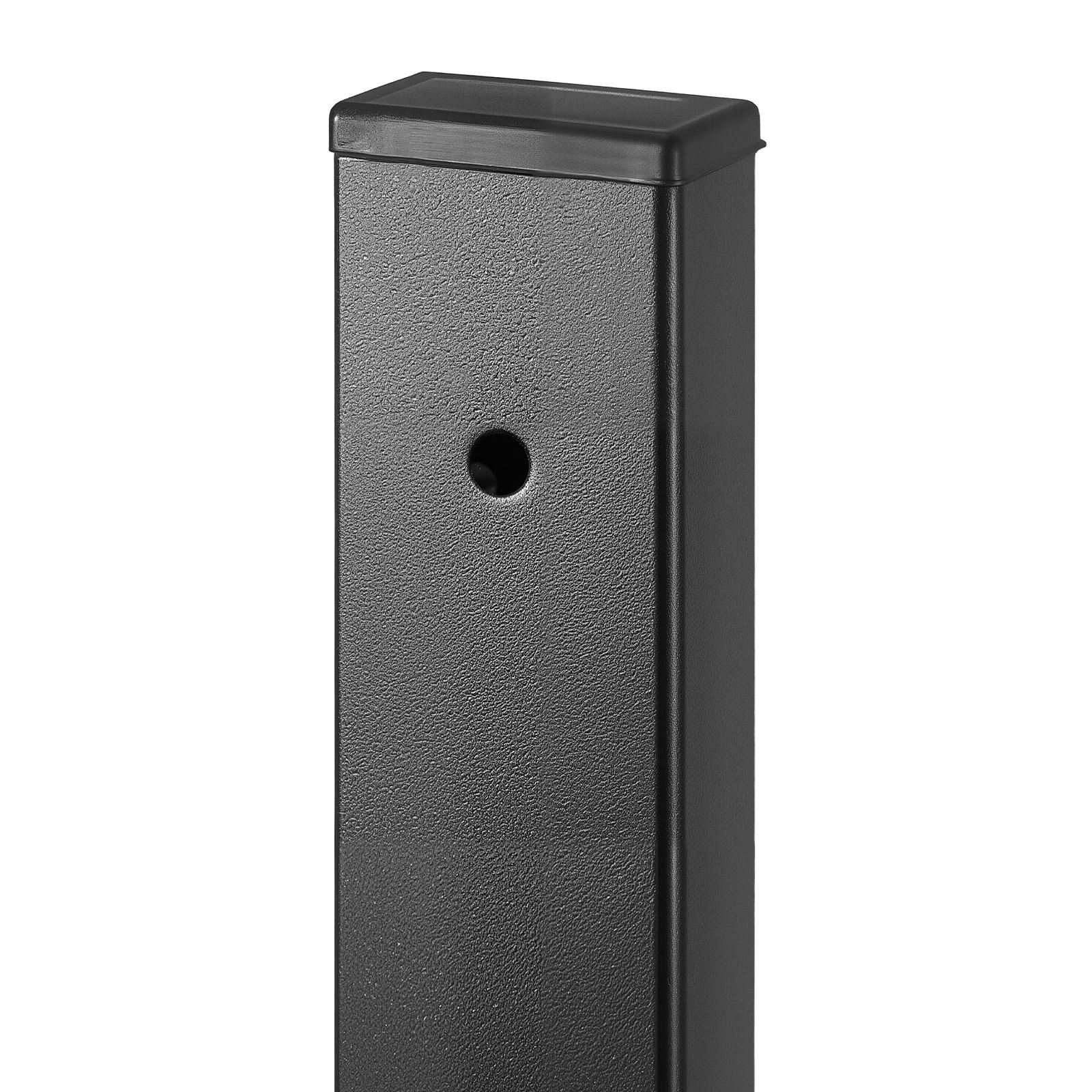 VEVOR 61 Pack Deck Balusters, 91.5 cm Galvanized Steel Railing Spindles, Hollow Rectangle Metal Decking Stair Balusters with Pre-Drilled Hole, End Caps, Screws, for Deck, Porch & Stair Railing, Black