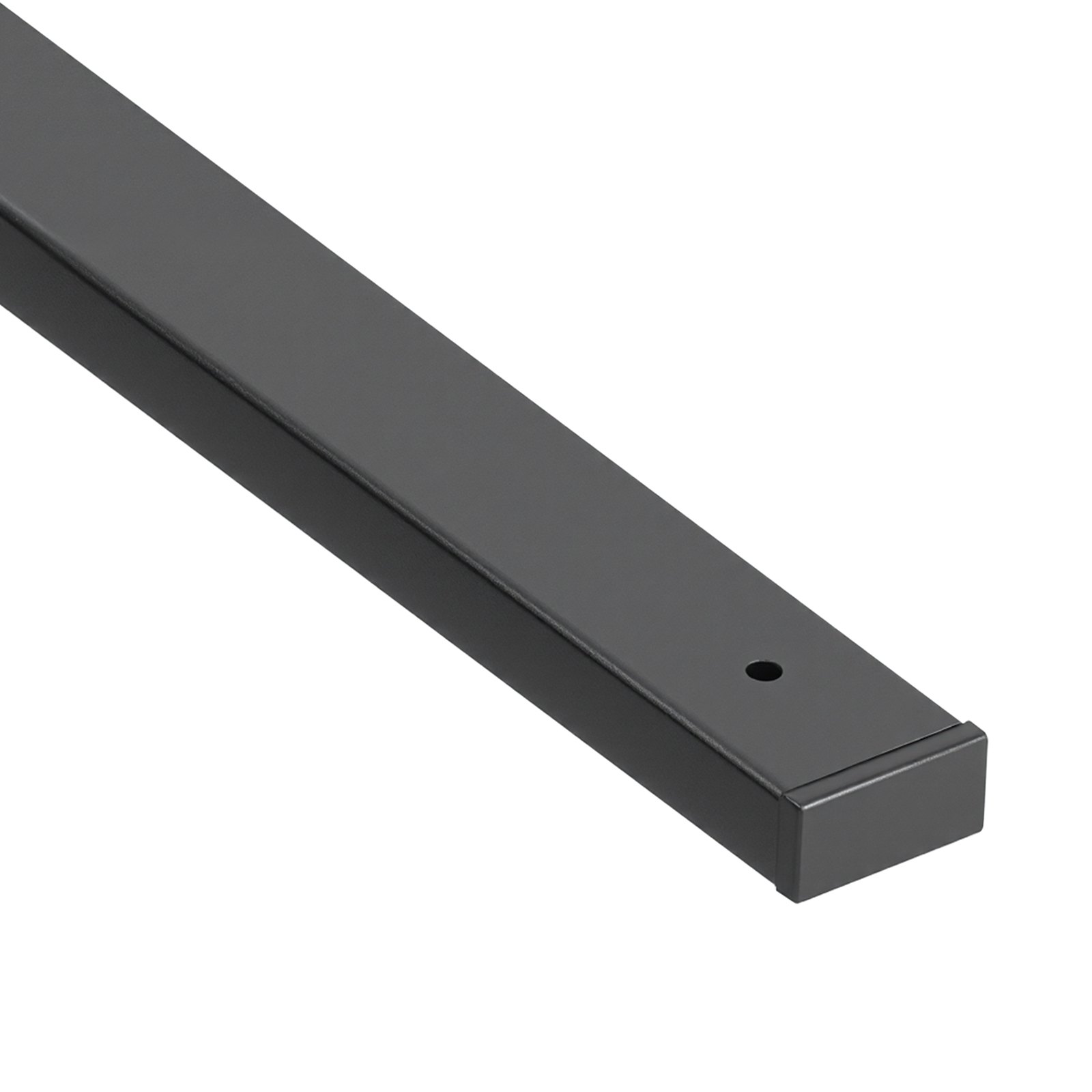 VEVOR 61 Pack Deck Balusters, 91.5 cm Galvanized Steel Railing Spindles, Hollow Rectangle Metal Decking Stair Balusters with Pre-Drilled Hole, End Caps, Screws, for Deck, Porch & Stair Railing, Black