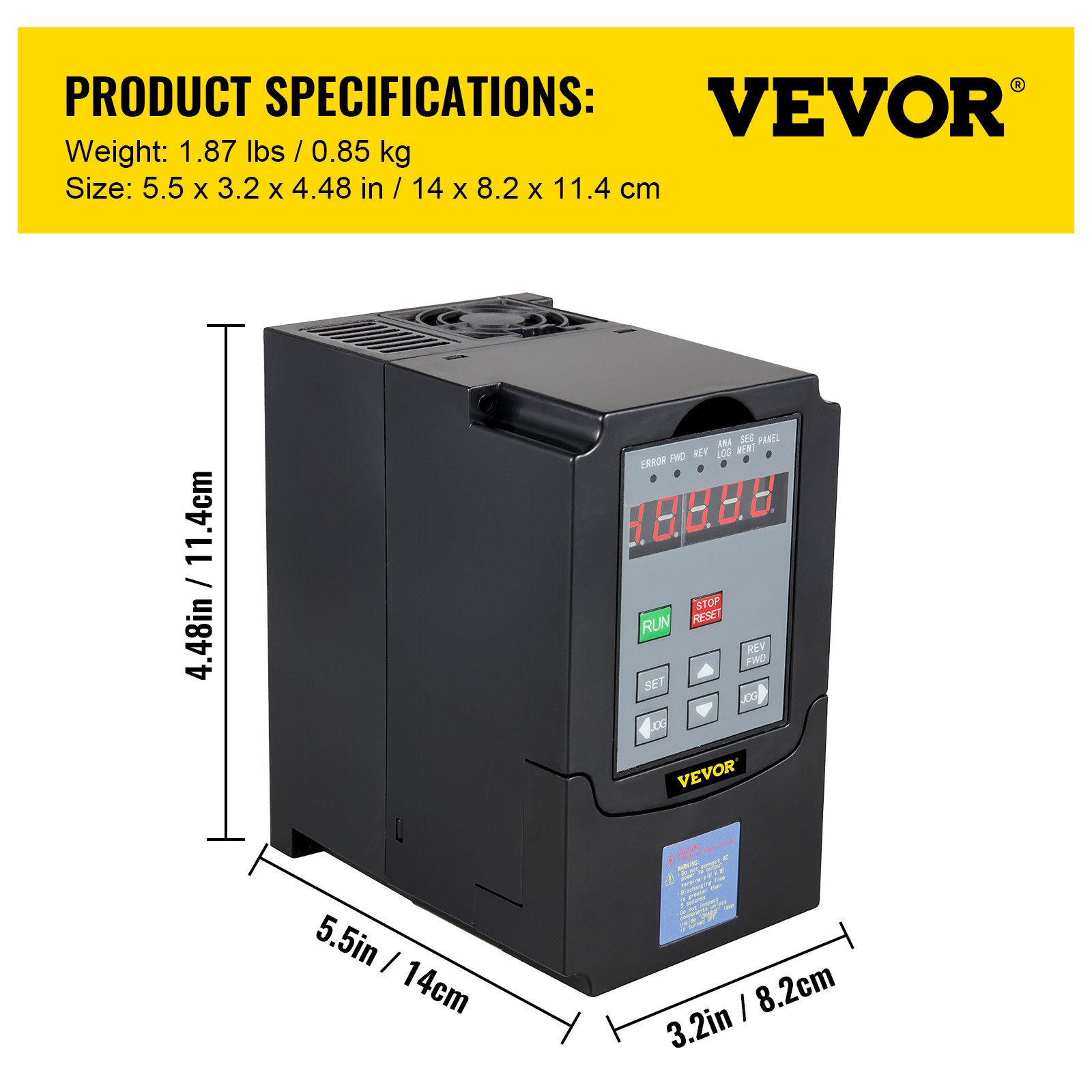 0.75kw 1hp 110v Variable Frequency Drive Inverter Cnc Vfd Vsd Single To 3 Phase