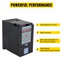 VEVOR Control CNC VFD 220V 5.5 KW 7HP Variable Frequency Drive 36A CNC Motor Drive Controller Inverter Converter 400 Hz 1 or 3 Phase Input 3 Phase Output for Spindle Motor Speed Control