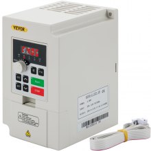 VEVOR Variable Frequency Drive, AC 110V Input 2.2KW Variable Frequency CNC Drive Inverter Converter, VFD 3HP 1 or 3 Phase Input, 3 Phase Output, CNC Motor Inverter Converter for Motor Speed Control