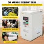 VEVOR Variable Frequency Drive, AC 220V Input 7,5KW Variable Frequency CNC Drive Inverter Converter, VFD 10HP 1 eller 3 Phase Input, 3 Phase Output, CNC Motor Inverter Converter for Motor Speed ​​Control