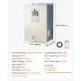 Variador de frecuencia VEVOR de 20 HP, 15 kW, 68,5 A, entrada monofásica/trifásica de 220 V a salida trifásica de 220 V, rango de frecuencia de 0 a 2000 Hz, PID integrado para suministro de agua a presión constante, control preciso de la velocidad del motor.