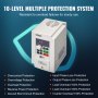 VEVOR VFD 3HP, 2,2 kW, 5 A, 3fázový AC 380 V vstup na 3fázový AC 0 - 380 V výstup Frekvenční měnič, vstup 50/60 Hz, výstup 0-2000 Hz, VFD pro regulaci otáček vřetenového motoru