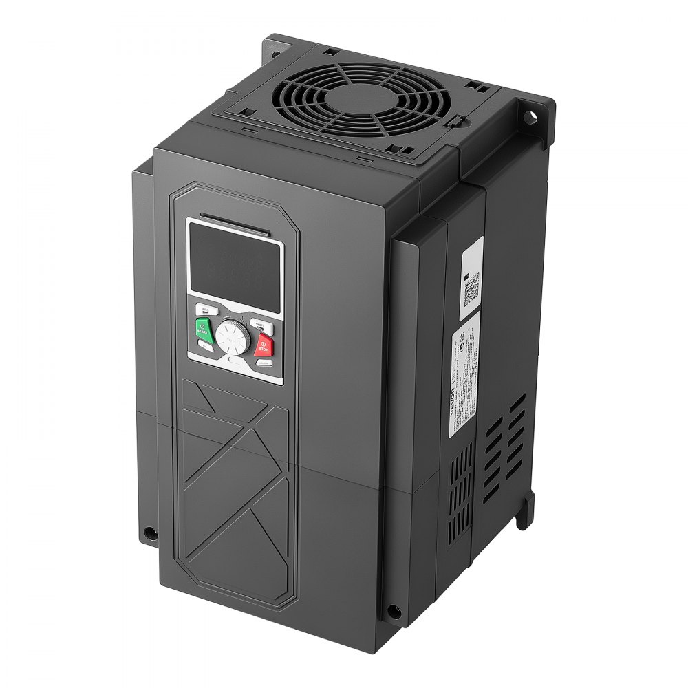 VEVOR 40HP 30KW 62A Variable Frequency Drive, 3-Phase AC480V Input/Output, 3 Phase to 3 Phase, 0–500Hz Output VFD, V/F SVC Control Modes for Precision Motor Speed Control