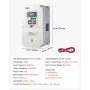 VEVOR 7.5HP 5.5KW 25A VFD, Single/3-Phase 220V Input to 3-Phase 220V Output, 0–2000Hz Variable Frequency Drive, Built-in PID for Constant Pressure Water Supply, Precision Motor Speed Control