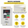VEVOR Variable Frequency Drive, AC 220V Input 3KW Variable Frequency CNC Drive Inverter Converter, VFD 4HP 1 eller 3 Phase Input, 3 Phase Output, CNC Motor Inverter Converter for Motor Speed ​​Control