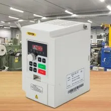 VEVOR Variable Frequency Drive, AC 220V Input 3KW Variable Frequency CNC Drive Inverter Converter, VFD 4HP 1 or 3 Phase Input, 3 Phase Output, CNC Motor Inverter Converter for Motor Speed Control