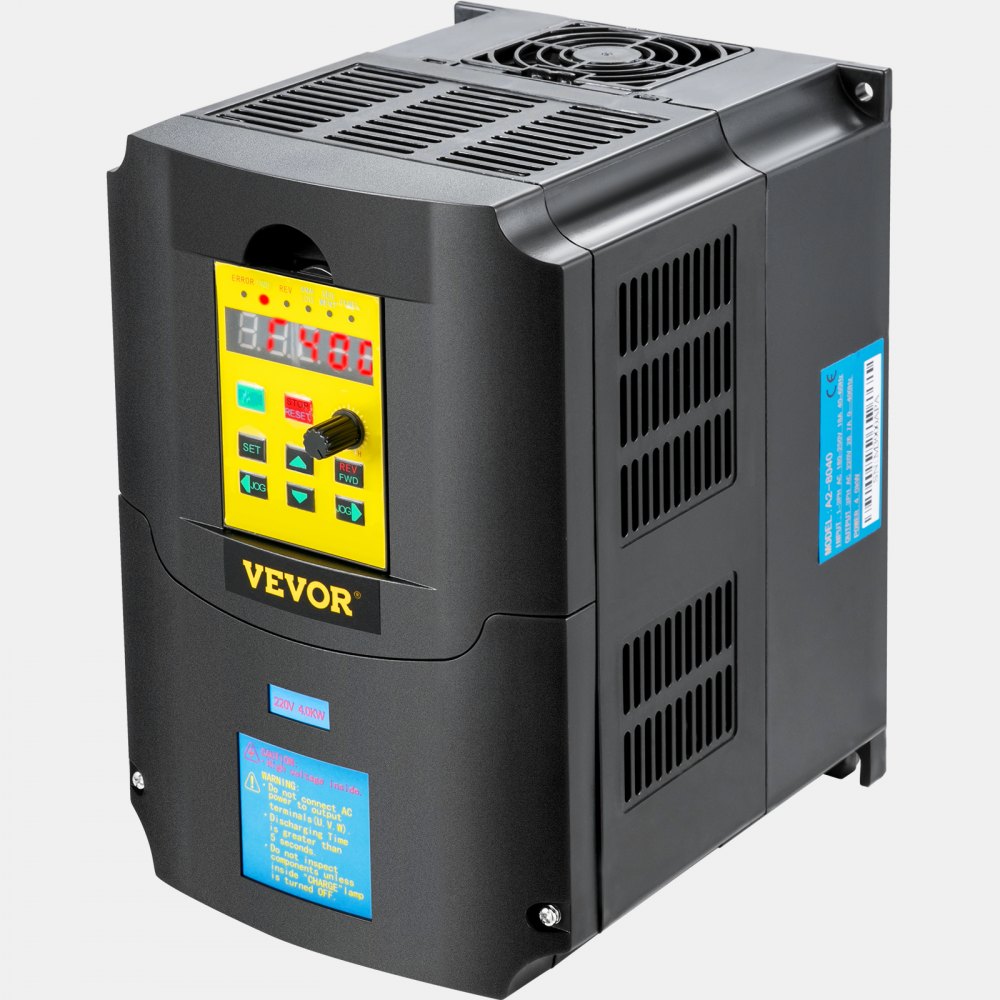 VEVOR Variable Frequency Drive, AC 220V Input 4KW Variable Frequency CNC Drive Inverter Converter, VFD 5.5HP 1 eller 3 Phase Input, 3 Phase Output, CNC Motor Inverter Converter for Motor Speed ​​Control