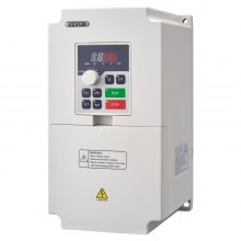 VEVOR Variable Frequency Drive, AC 220V Input 4KW Variable Frequency CNC Drive Inverter Converter, VFD 5.5HP 1 or 3 Phase Input, 3 Phase Output, CNC Motor Inverter Converter for Motor Speed Control