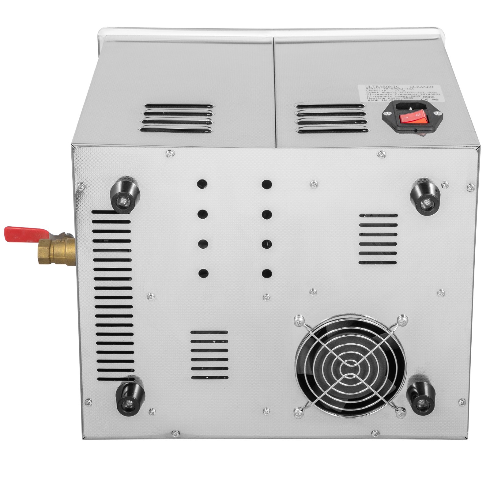VEVOR 10L Ultrasonic Cleaner Dual Frequency Ultrasonic Cleaning Machine with Heater Jewelry Cleaner for Parts Jewelry Eyeglass Ring Denture Record Circuit Board 28/40KHz