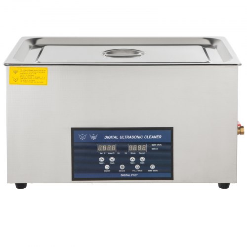 VEVOR 30L Ultrasonic Cleaner Dual Frequency Ultrasonic Cleaning Machine with Heater Jewelry Cleaner for Parts Jewelry Eyeglass Ring Denture Record Circuit Board 28/40KHz