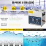 Dual Frequency 6L Ultrasonic Cleaner with Heater for Parts Jewelry Eyeglass Ring Denture Record Circuit Board 28/40KHz