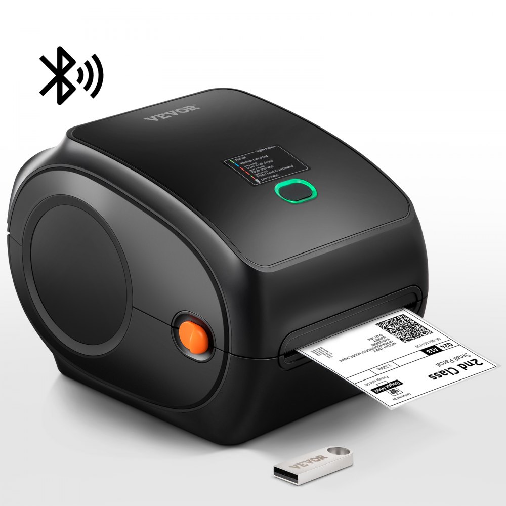 VEVOR etiketprinter 4x6 300DPI USB/Bluetooth til Amazon eBay Etsy UPS VEVOR DAN