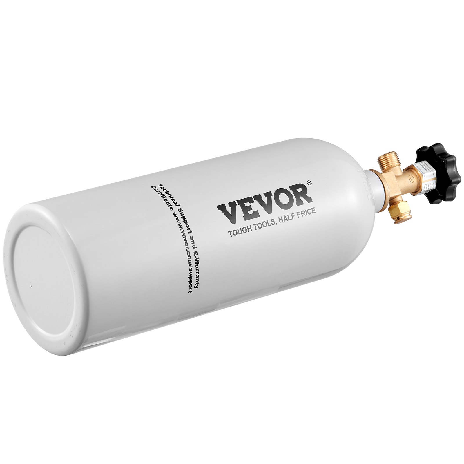 VEVOR 2.3 kg CO2 Tank Aluminum Gas Cylinder, Brand New CO2 Cylinder with Gray Spray Coating, CO2 Air Tank with CGA320 Valve, For Dispensing Draft Soda Beer