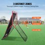 VEVOR Baseball og Softball Rebounder Net 3x4,5 fod 2-i-1 Switch Hitter Pitch