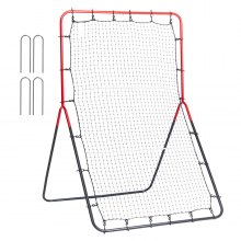 VEVOR Baseball And Softball Rebounder Net 3x4.5 ft PitchBack 3-Way Trainer