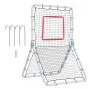 VEVOR Baseball And Softball Rebounder Net, 3.5 x 6 ft PitchBack Baseball Pitching Nest, Softball Pitchback Net, Fielding Trainer, Bounce Back Net for Fielding/Throwing Practice, 5 Adjustable Angles