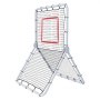VEVOR Baseball And Softball Rebounder Net, 3.5 x 6 ft PitchBack Baseball Pitching Nest, Softball Pitchback Net, Fielding Trainer, Bounce Back Net for Fielding/Throwing Practice, 5 Adjustable Angles