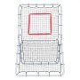 VEVOR Baseball And Softball Rebounder Net, 3.5 x 6 ft PitchBack Baseball Pitching Nest, Softball Pitchback Net, Fielding Trainer, Bounce Back Net for Fielding/Throwing Practice, 5 Adjustable Angles