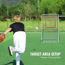 VEVOR Baseball And Softball Rebounder Net 3.5 x 6 ft 5 Adjustable Angles